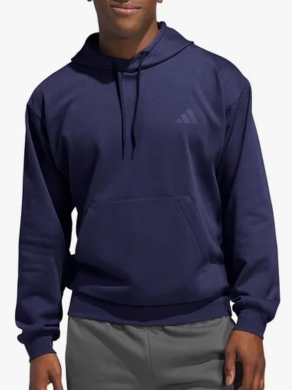 adidas Men's Fleece Hoodie Pullover with Kangaroo Pocket
